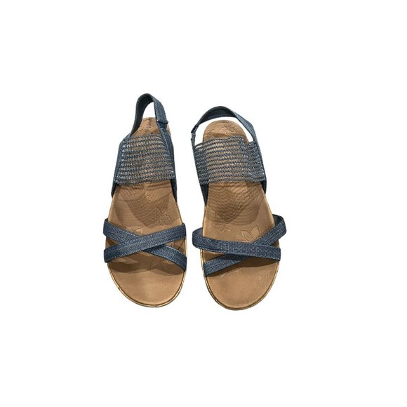 Skechers Navy Brie Dawdle Sandals Size 9 - Picture 2 of 8